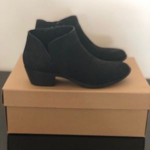 Lucky Brand Black Suede Booties